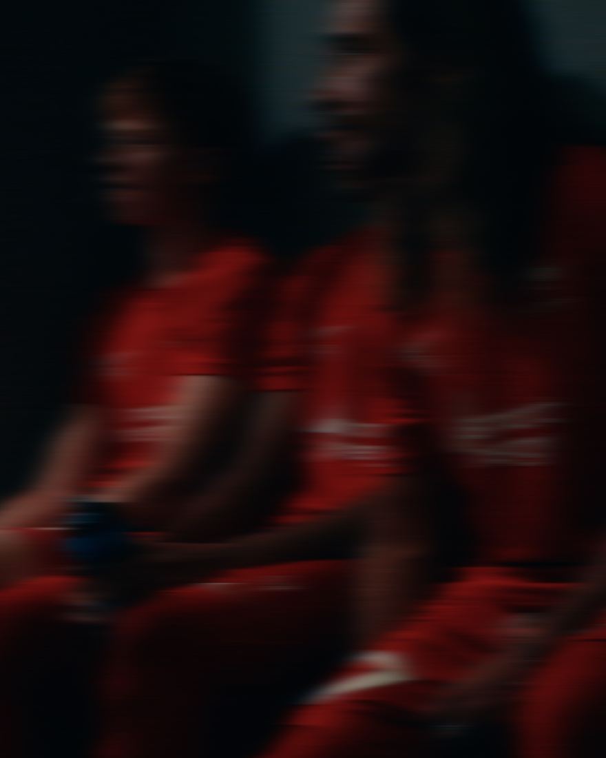 The Northern Rivers changing room before game 001, streaked by a long exposure.